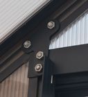 4mm/6mm PC Blatt-Hinterhof-Hobby-Gewächshaus-Ausrüstungen/galvanisierten wasserdichtes grünes Stahlhaus
