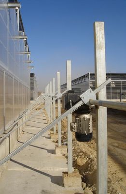 ununterbrochener Belüftung Gewächshaus-zahnstangentriebstahlzahntrieb mit Kupferlegierungslager
