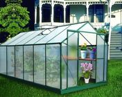Grün/Natur Alu-Silber Polycarbonats-Hobby-Gewächshaus-Ausrüstungen für Blume mit UV