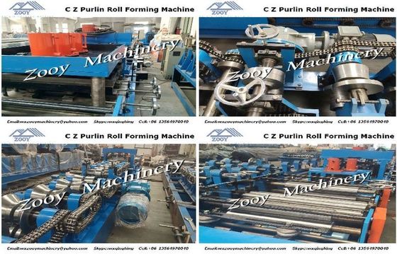 Dia-Führer bewegliche lineare Guider-Rolle, die Maschine für Purlins C Z bildet