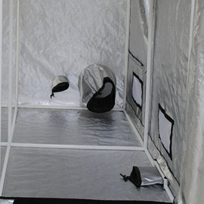 120x120x200cm Gewächshaus-Hydroponik Plastik wachsen Zelt mit 95% hellem Reflexionsvermögen