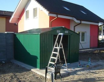 Grüner Garten-Lagerschuppen-Zink-Überzug 12x10 ft Metall, einfache Versammlung
